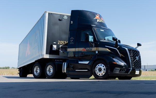 Ashley Truck parked in a parking space