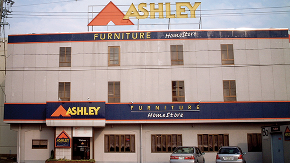 First international Ashley furniture home store in Japan