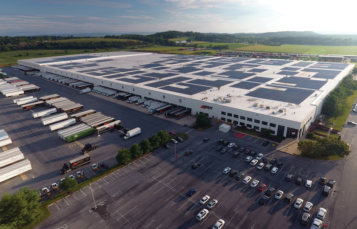 Aerial view of Leesport facility